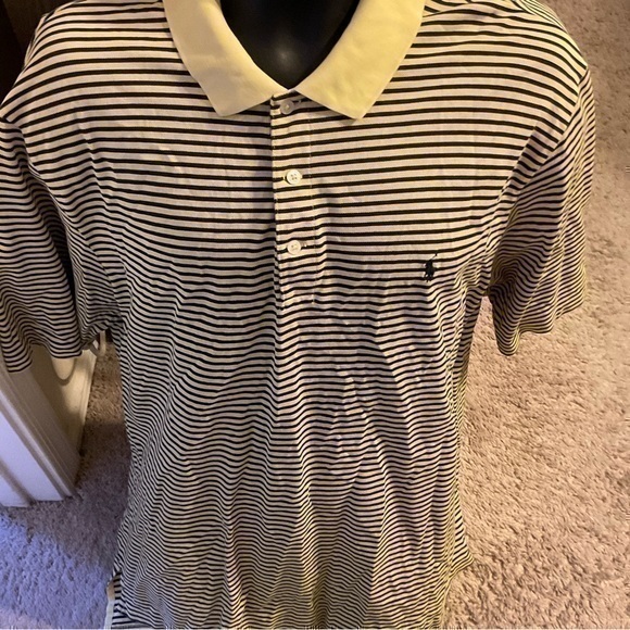 Ralph Lauren Other - Men’s used Ralph Lauren polo yellow blue striped shirt size XL retro vintage log